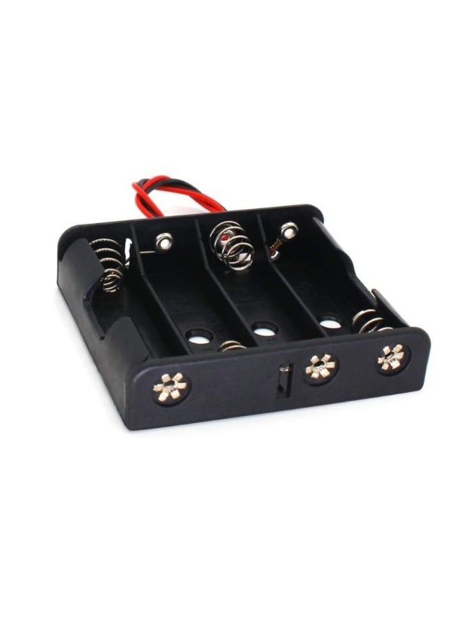 KNP 4-Way AA Battery Holder, Wired Connection for 1.5V Batteries - Image 1